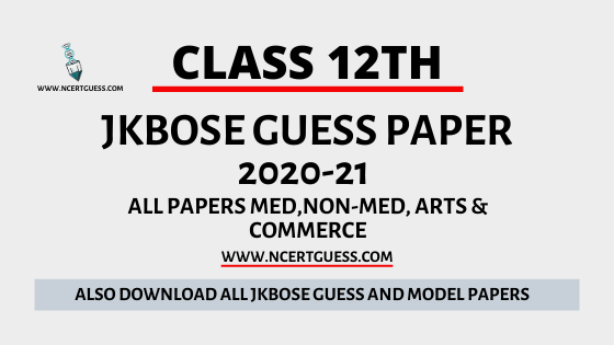 JKBOSE GUESS PAPER